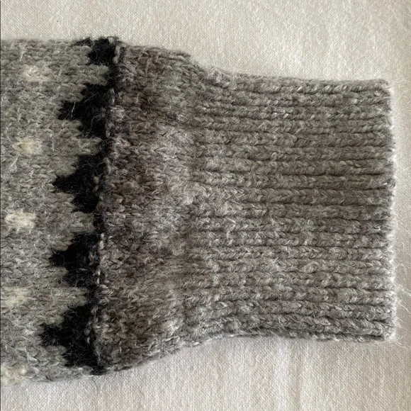 Abercrombie & Fitch Nordic Fair Isle Norwegian pattern knit  mock / roll neck S - Picture 9 of 16